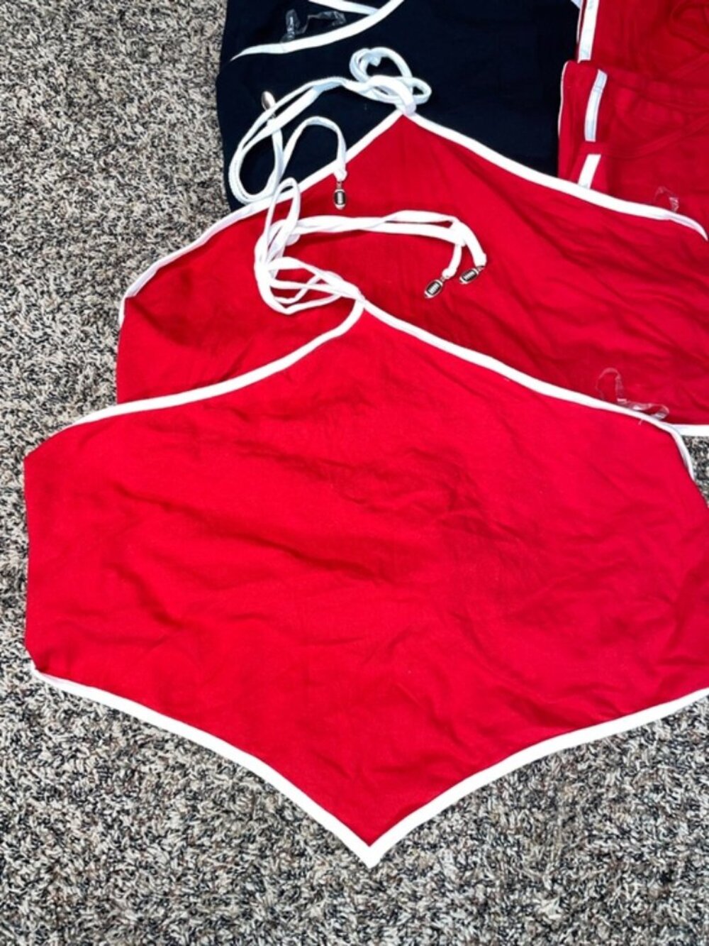 Women's Game Day Football Charm Halter Top - Wild Fable - Red XL - Picture 2 of 4